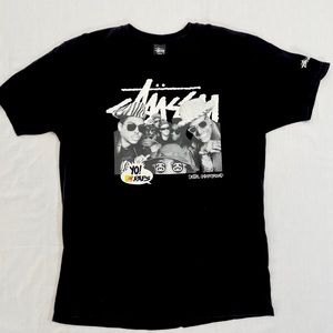 VTG Stussy Yo MTV Raps Digital Underground Blk Logo T